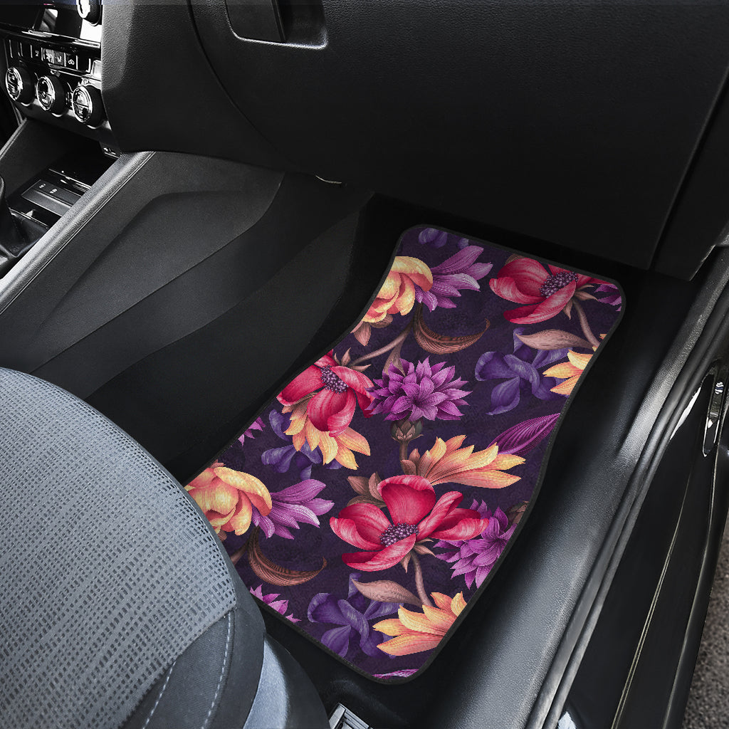 Colorful Flowers Car Floor Mats