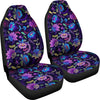 Purple Flowers Car Seat Covers