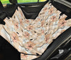 Beige Leaves Car Back Seat Pet Cover