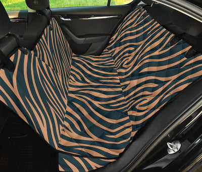Brown Abstract Car Back Seat Pet Cover