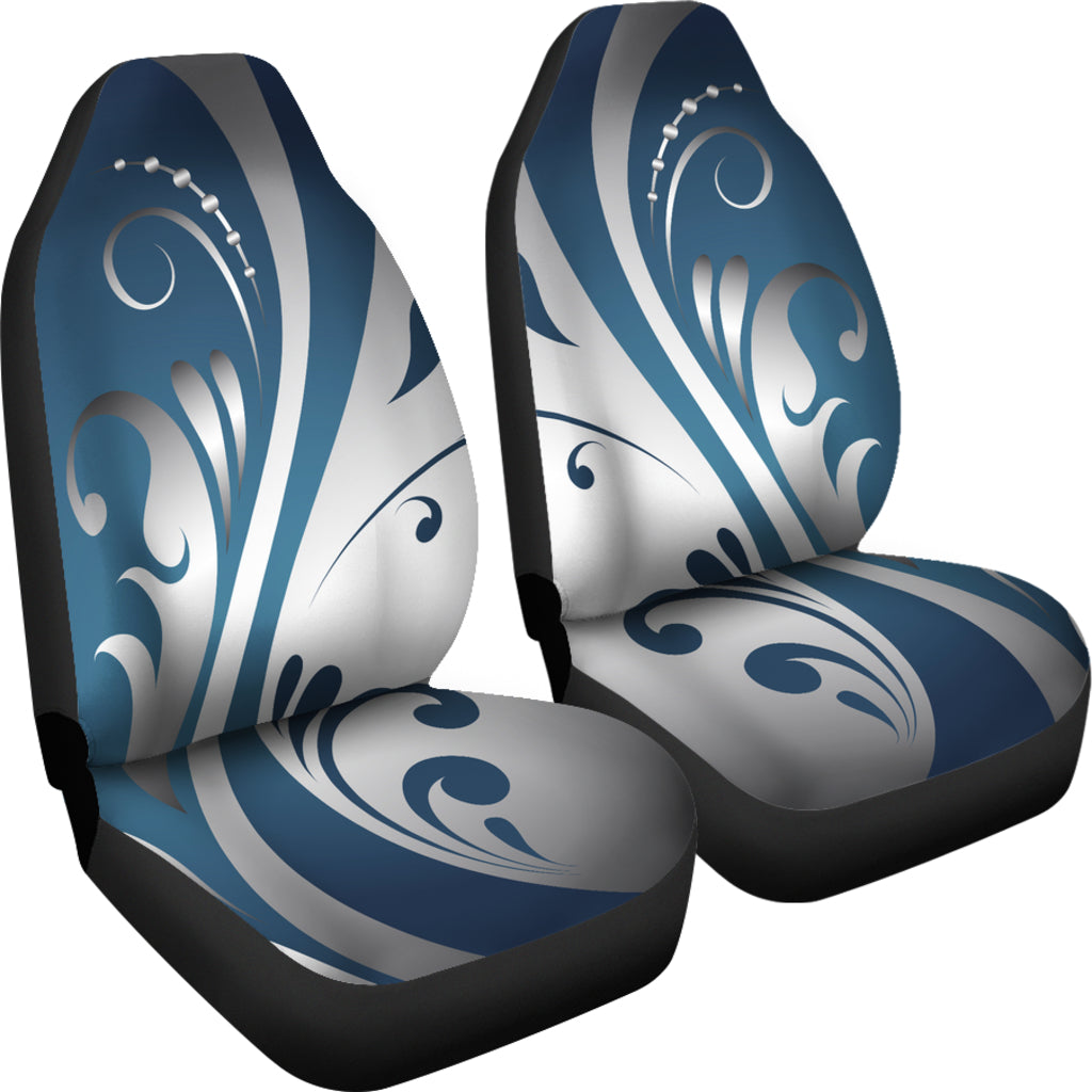 Blue & Grey Decor Car Seat Covers