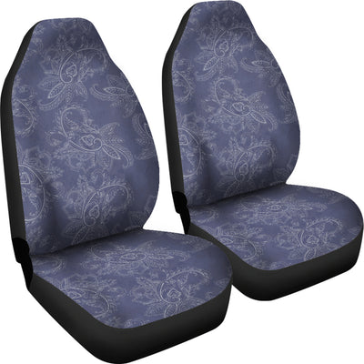 Blue Grey Elegant Decor Car Seat Covers