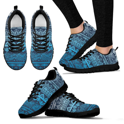 Blue Boho Sneakers