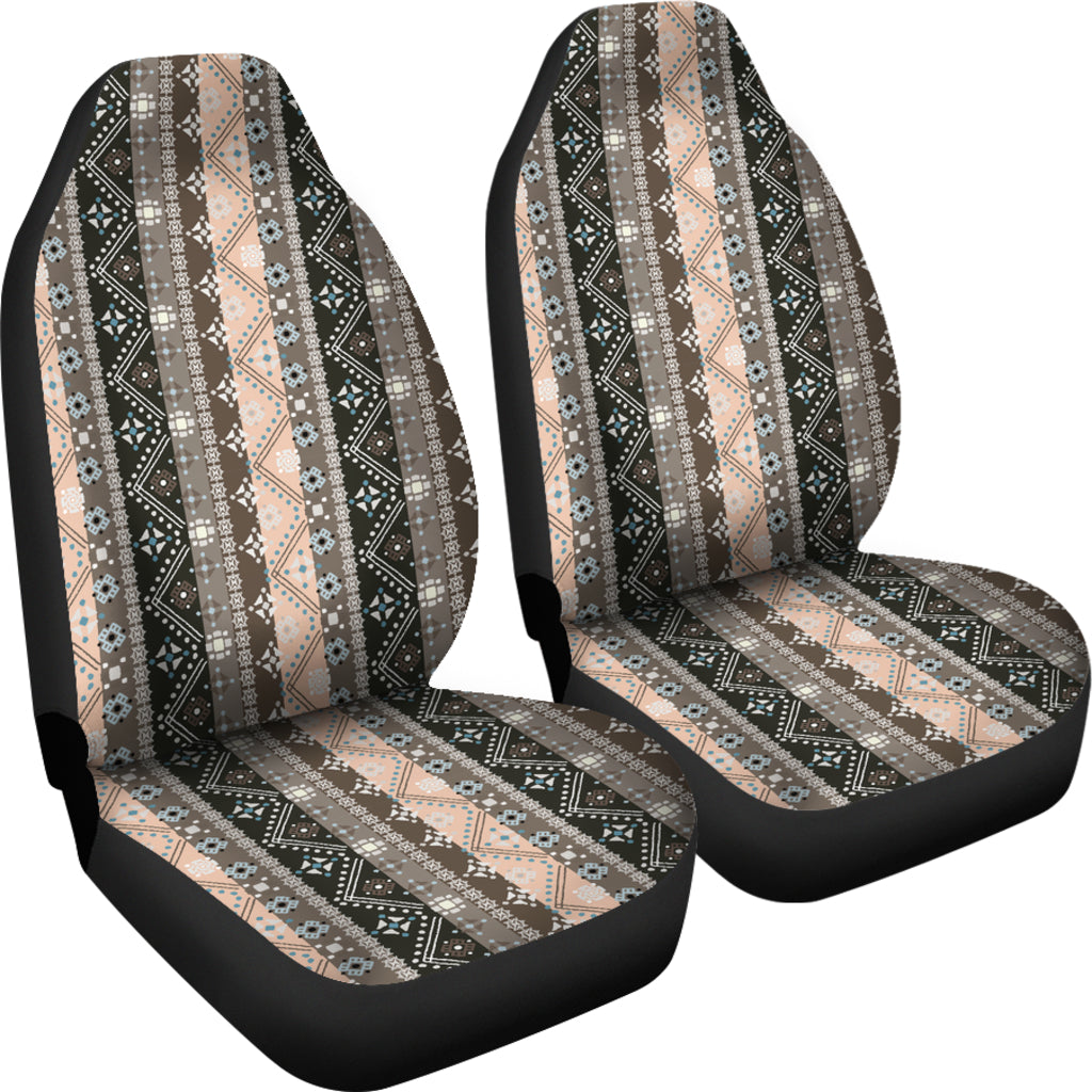Brown Boho Ethnic Car Seat Covers