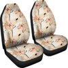 Beige Leaves Car Seat Covers