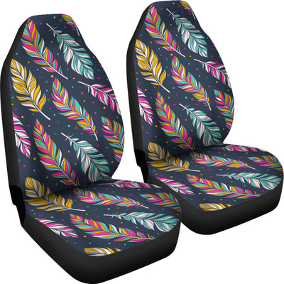 Colorful Feathers Car Seat Covers