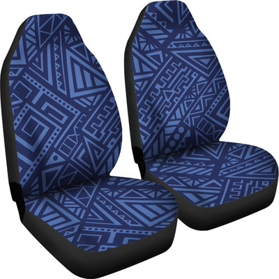 Blue Tribal Polynesian Car Seat Covers