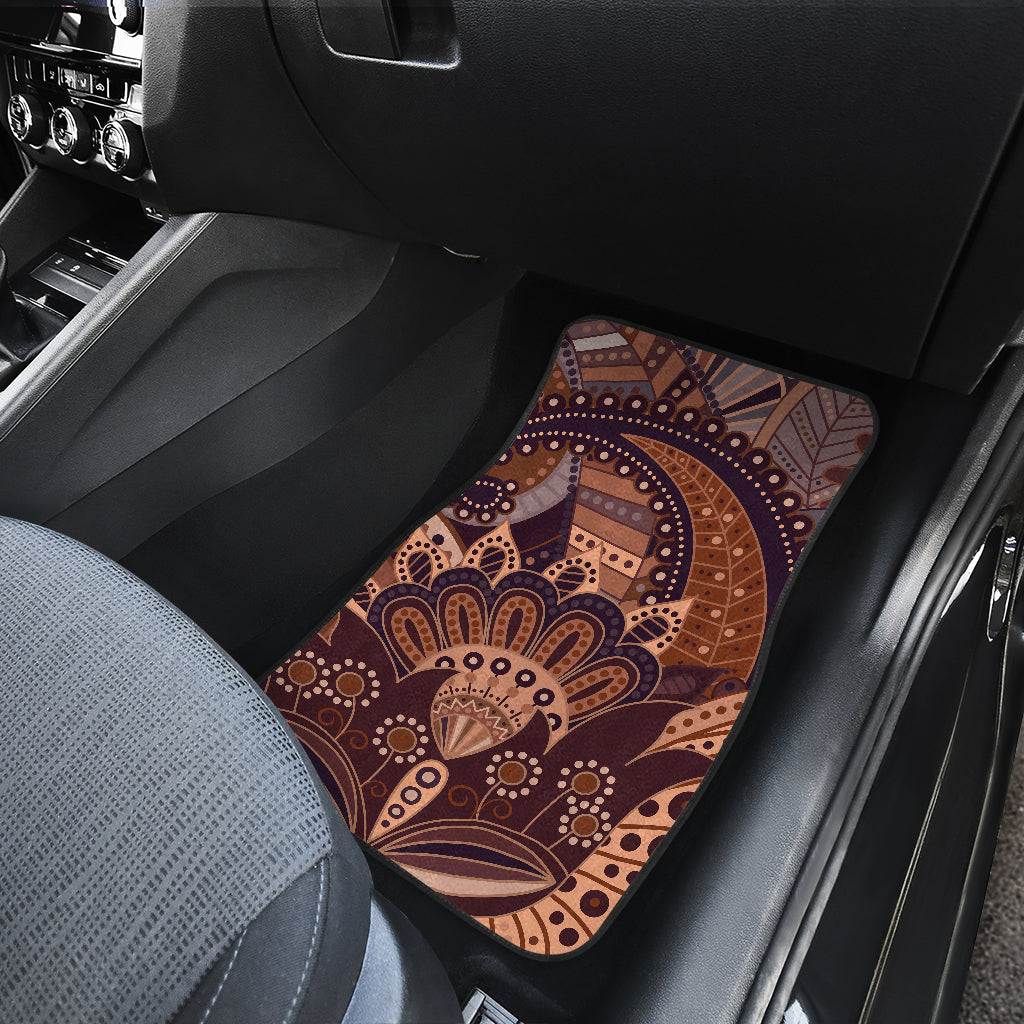 Brown Decor Car Floor Mats