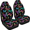 Colorful Neon Butterflies Car Seat Covers