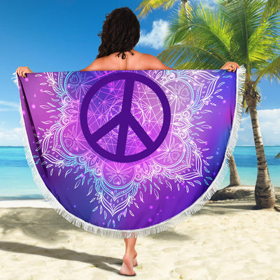 Peace Mandala Beach Blanket