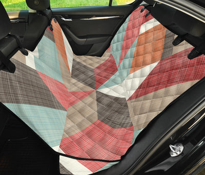 Abstract Diagonal Car Back Seat Pet Cover