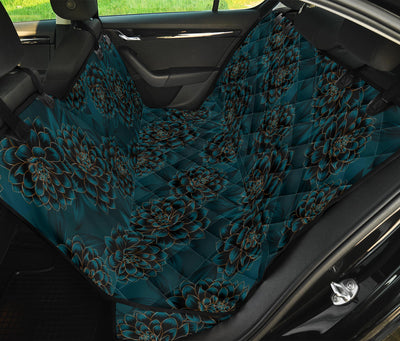 Dark Blossom Pattern Car Back Seat Pet Cover