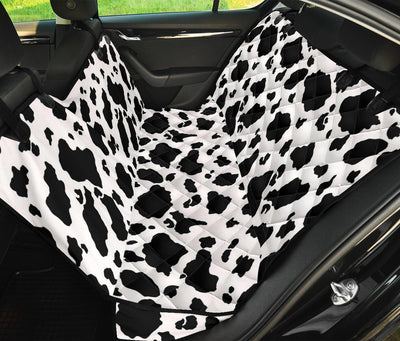 Cow Print Car Back Seat Pet Cover