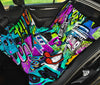 Colorful Graffiti Mural Car Back Seat Pet Cover