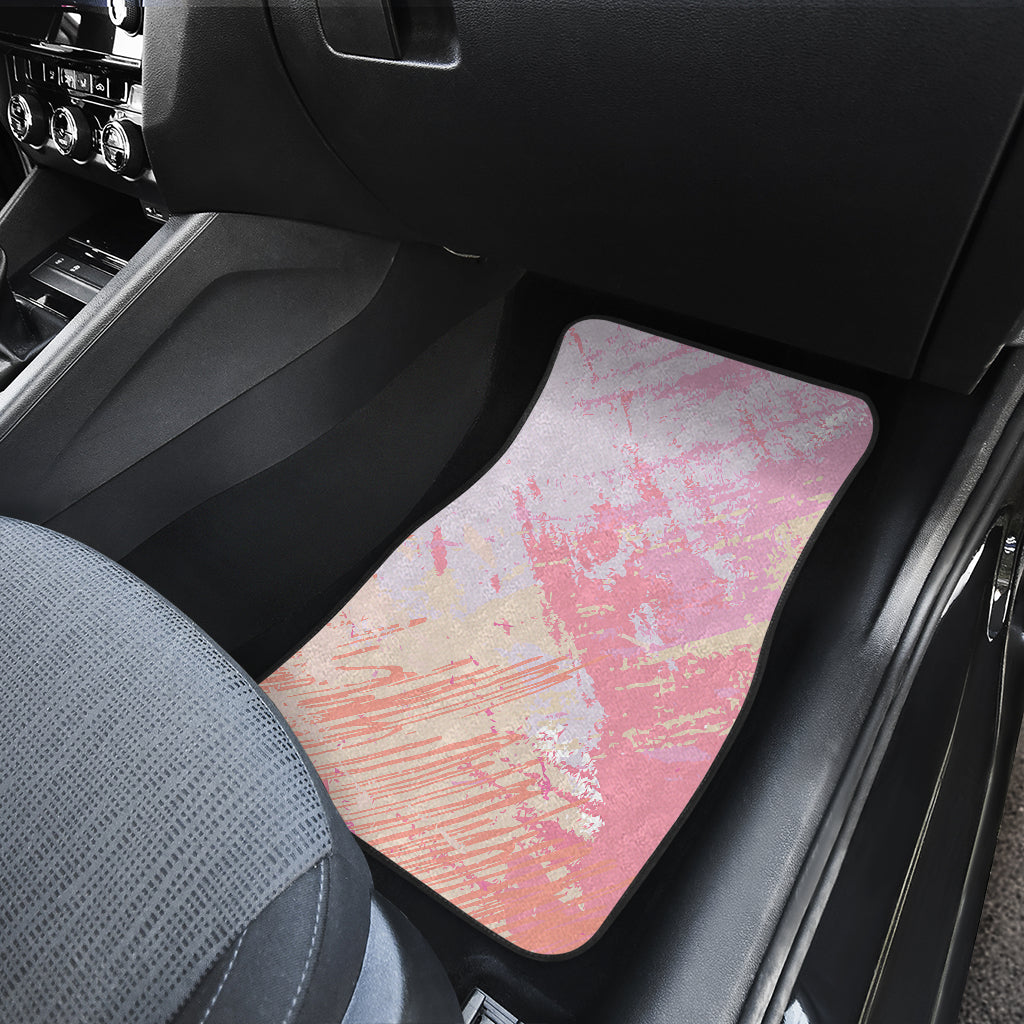 Pink Pastel Abstract Car Floor Mats