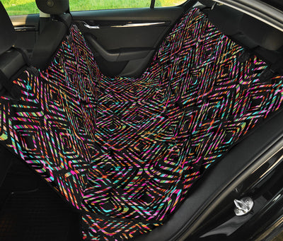 Colorful Abstract Car Back Seat Pet Cover