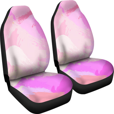 Pink Pastel Abstract Car Seat Covers