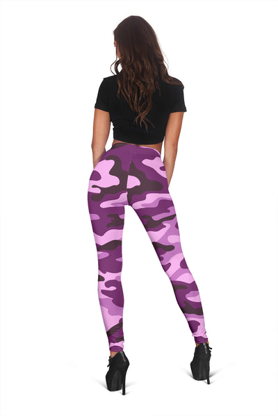 Purple Camouflage Leggings