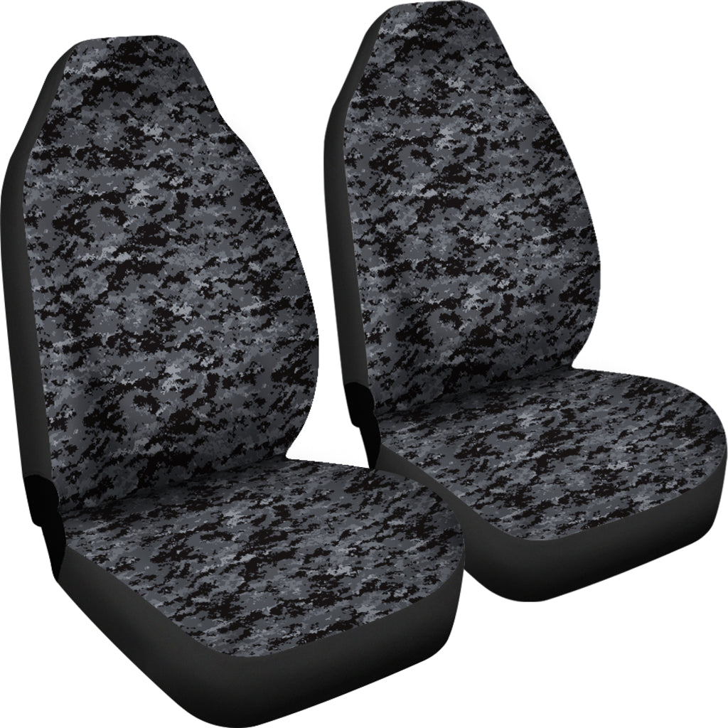 Dark Grey Digital Camouflage Car Seat Covers
