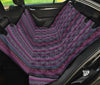 Purple Boho Chic Bohemian Stripes Car Back Seat Pet Cover
