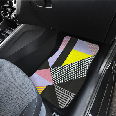 Colorful Diagonal Abstract Car Floor Mats