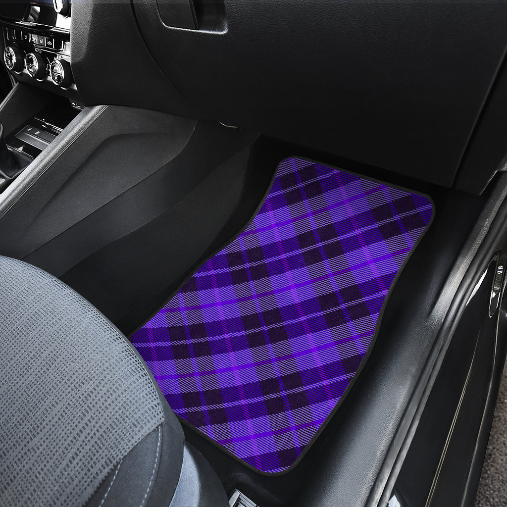 Purple Plaid Car Floor Mats