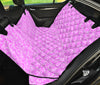 Pink Elegant Decor Car Back Seat Pet Cover