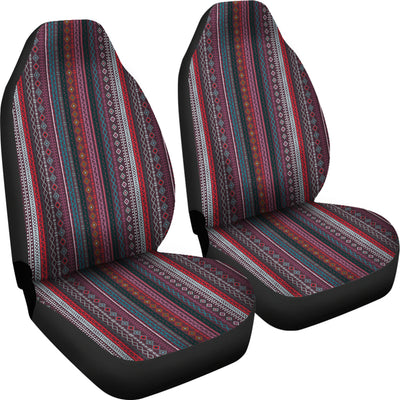 Red Boho Stripes V2 Car Seat Covers