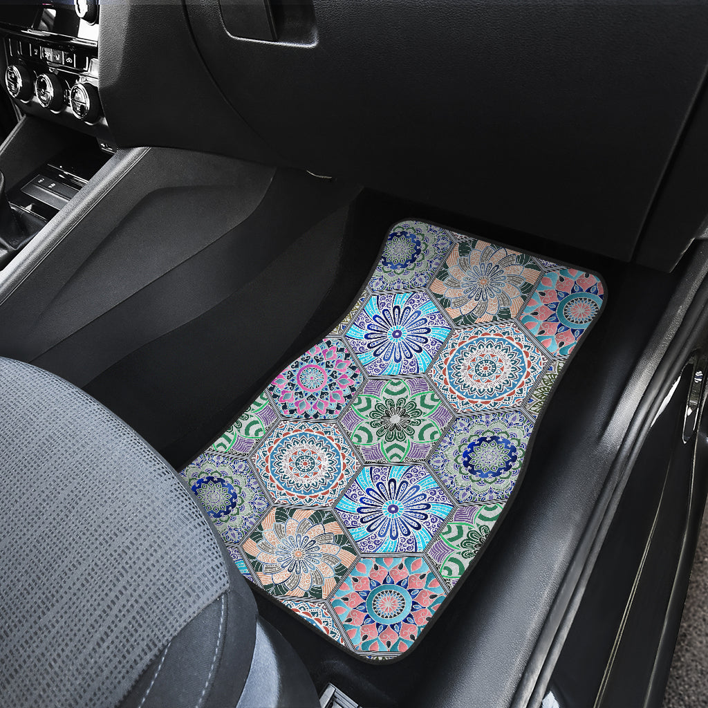 Mandalas Honeycomb Car Floor Mats