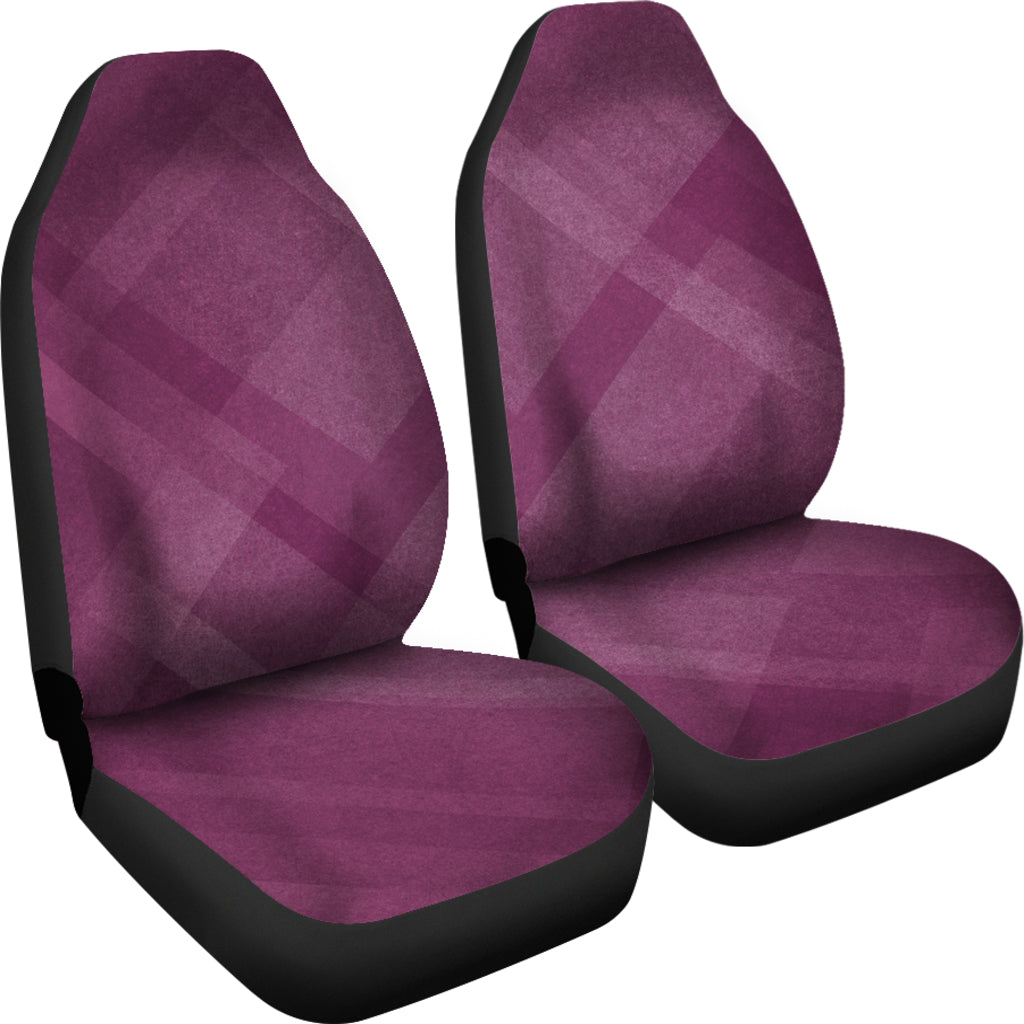 Purple Diagonal Abstract Car Seat Covers