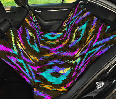 Neon Tribal Pattern Car Back Seat Pet Cover