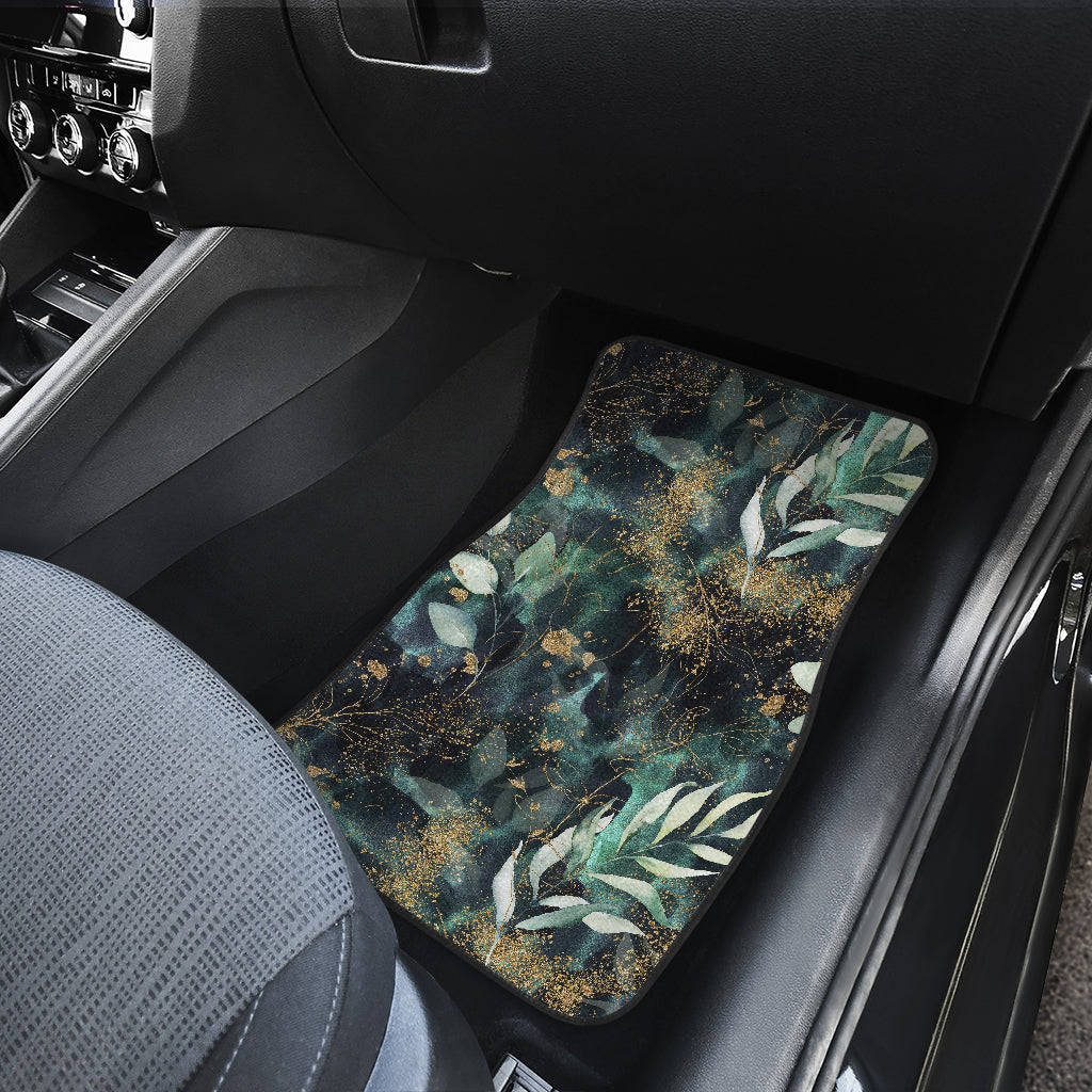 Green Leaves Car Floor Mats