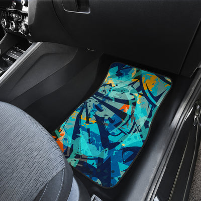 Colorful Abstract Graffiti Car Floor Mats