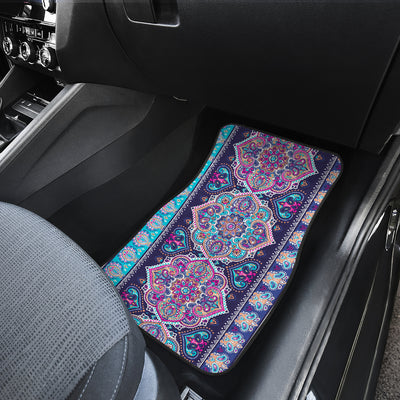 Blue Purple Persian Print Car Floor Mats