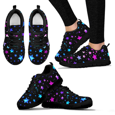 Purple Stars Sneakers - White