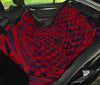 Red Tribal Polynesian Car Back Seat Pet Cover