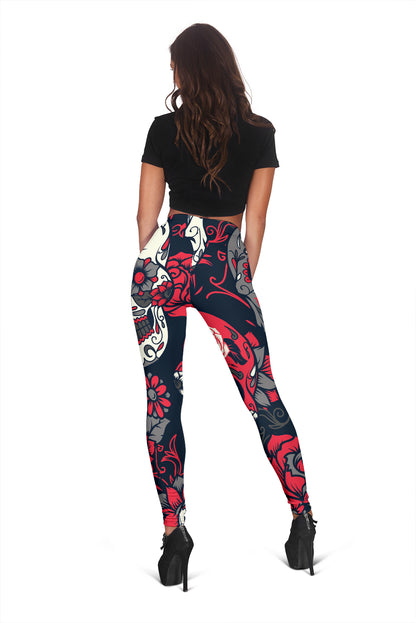 Sugar Skulls & Roses Leggings