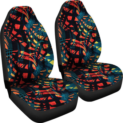 Orange Yellow Abstract Car Seat Covers