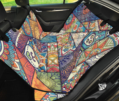 Colorful Mandalas Decor Car Back Seat Pet Cover