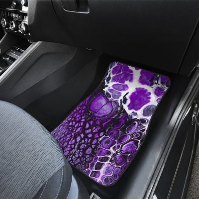 Purple Abstract Car Floor Mats