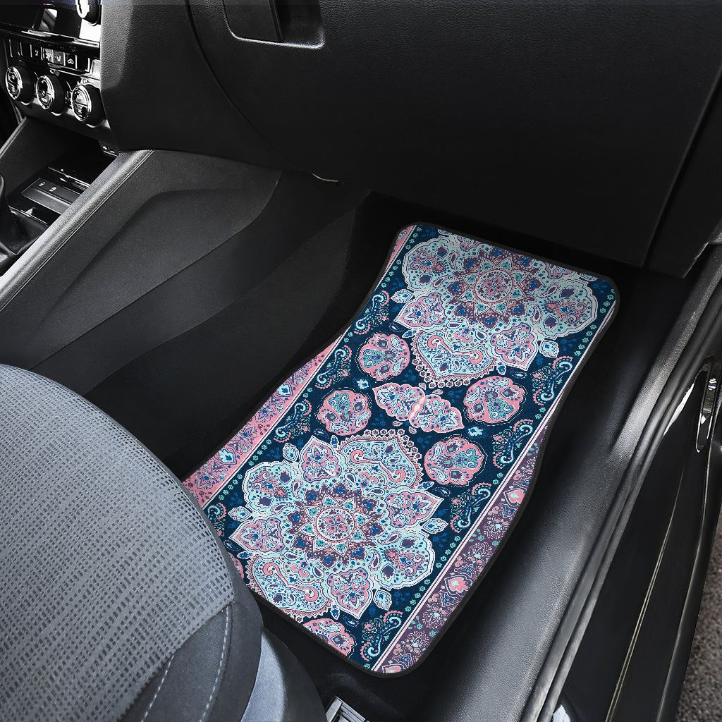Pink Persian Print Car Floor Mats
