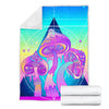 Colorful Magic Mushrooms Blanket