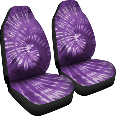 Purple Tie Dye Spiral Car Seat Covers