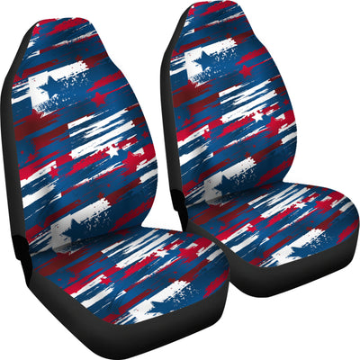 Abstract Red White & Blue Car Seat Covers