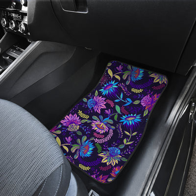 Purple Flowers Car Floor Mats
