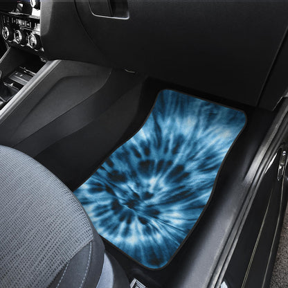 Blue Tie Dye Print Car Floor Mats