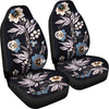 Black Floral Car Seat Covers