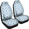 Blue Wallpaper Print Car Seat Covers