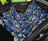 Blue Yellow Leaves Car Back Seat Pet Cover