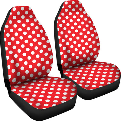 Red Polka Dot Car Seat Covers